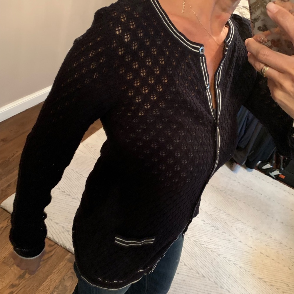 Black knit cardigan - Picture 3 of 8